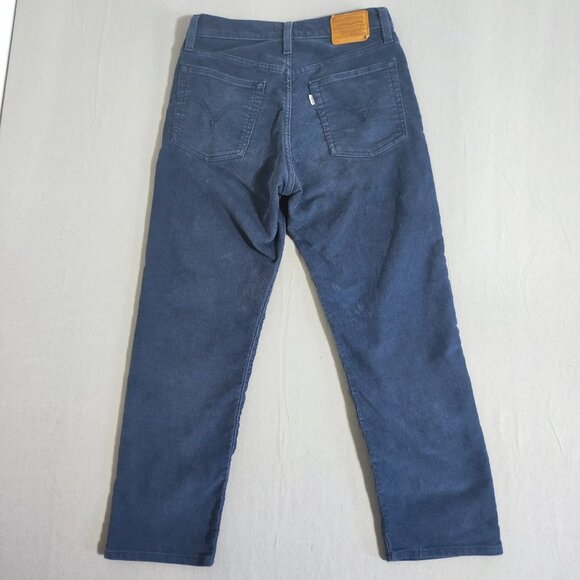 Levi's corduroy pants women's sz W28/L26 purplish blue wedgie straight white tab - Picture 3 of 16